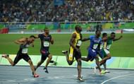 Justin Galtin competing at the 100m at the 2016 Rio Olympics